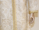 Moroccan Vintage Kaftan Gentleman Silver and Gold Caftan, circa 1970