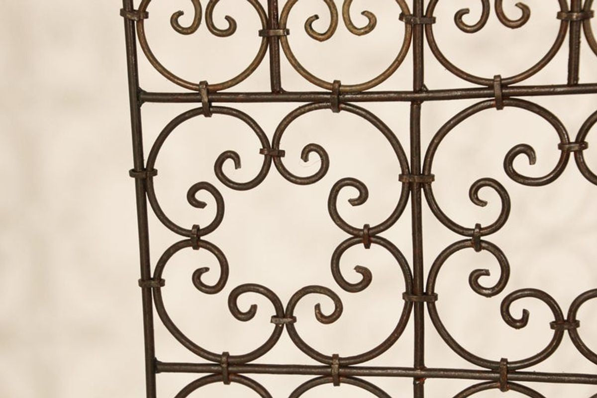 Hand Forged Iron Moorish Folding Screen