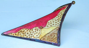 Hand-Painted Parchment Moroccan Art Wall Sconce