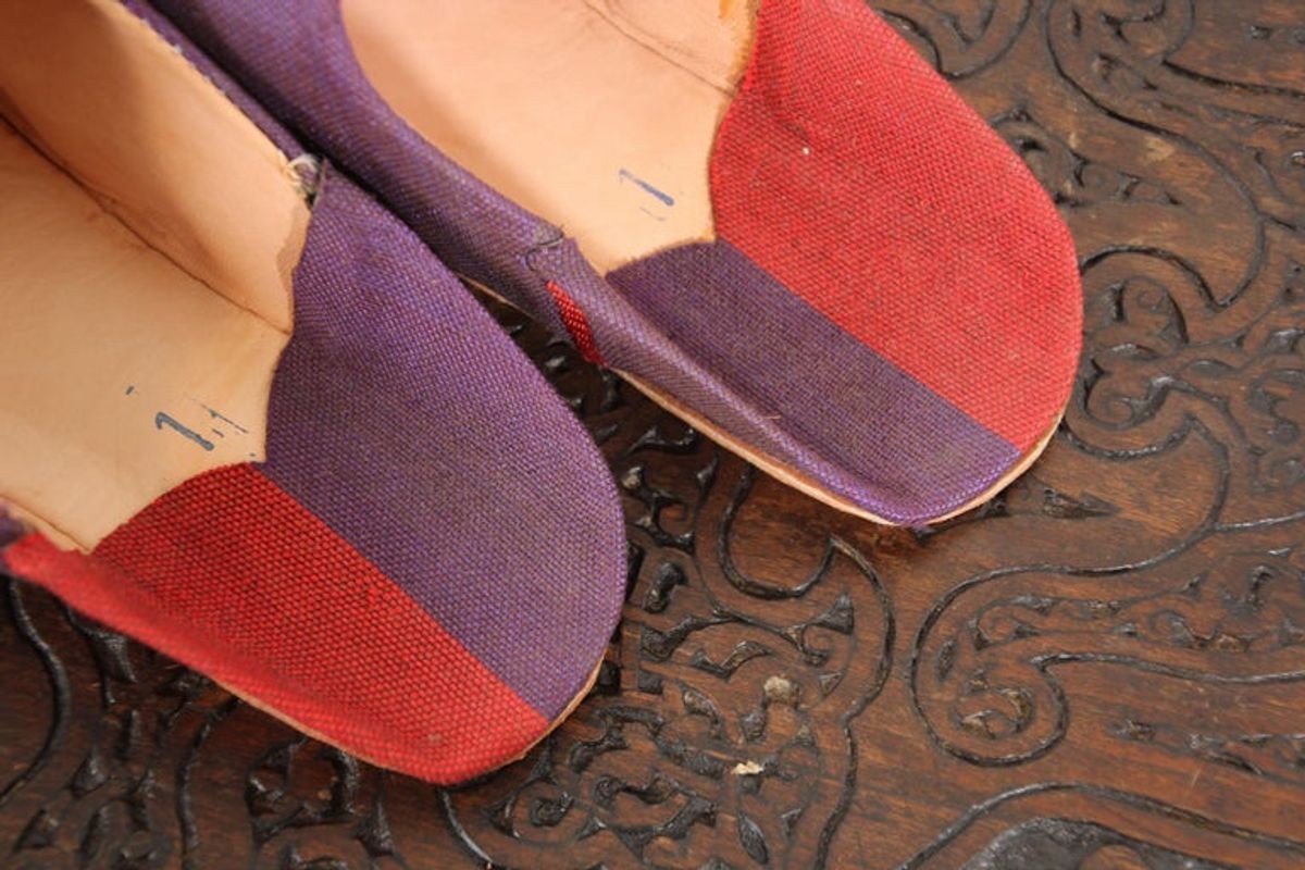 Moroccan Silk Slippers Marrakech Babouches