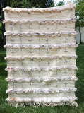 Tribal Moroccan Handcrafted Wedding Blanket Throw with Sequins 8