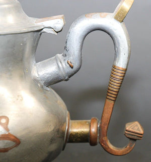 African Tuareg Silver Pewter Tea Pot from Mauritania