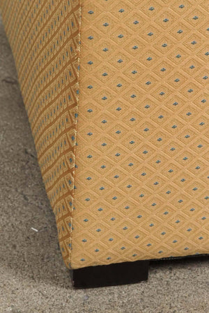 Vintage Cube Upholstered Stools Moroccan Ottomans, Poufs - a Pair