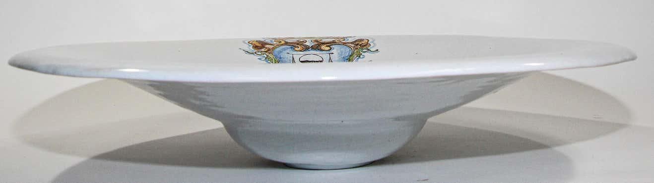 Vintage Talavera Large Stoneware White Bowl Spain