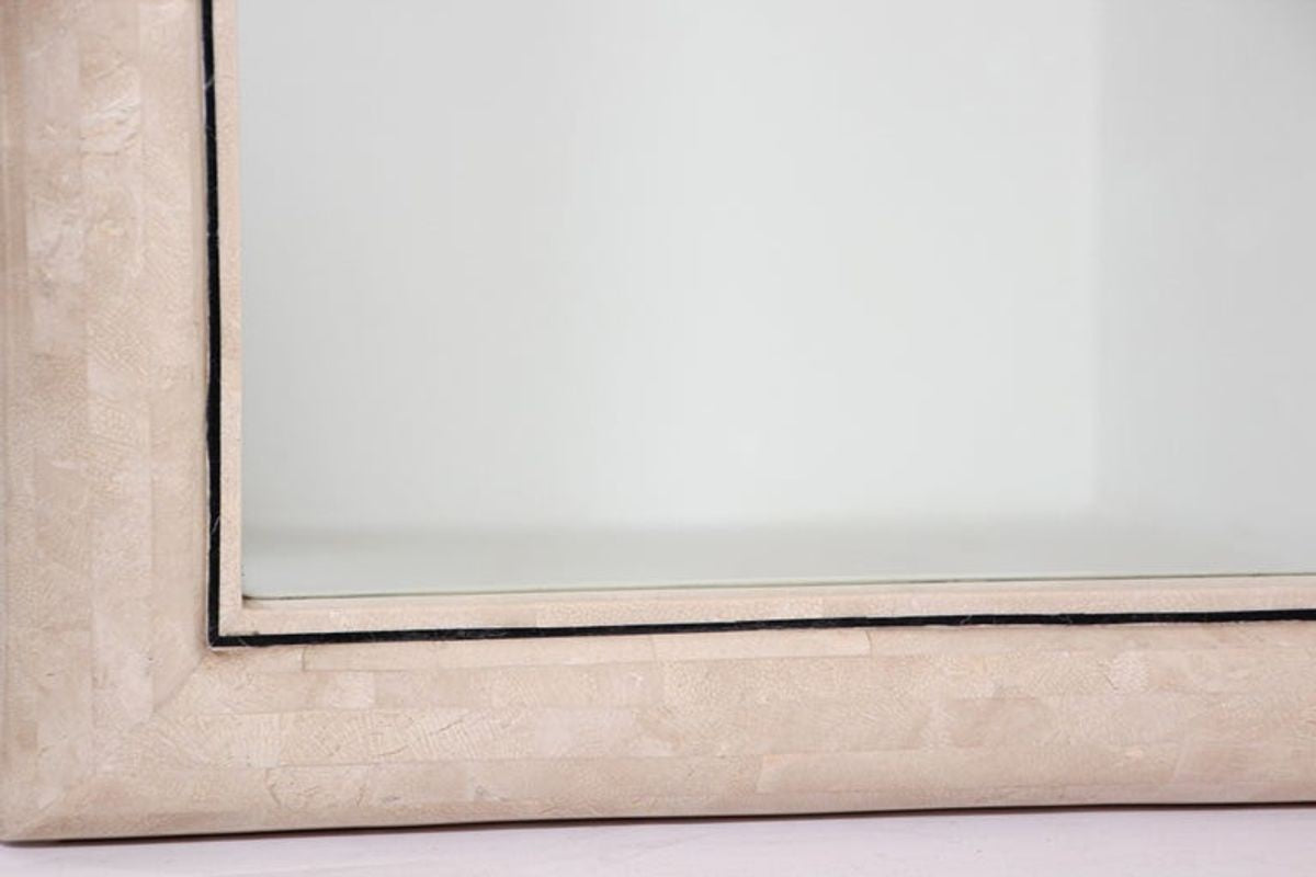 Moroccan Moorish Mirror Tessellated Stone by Maitland Smith.