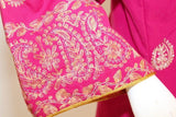 Vintage Moroccan Caftan Hot Pink with Gold, 1970's