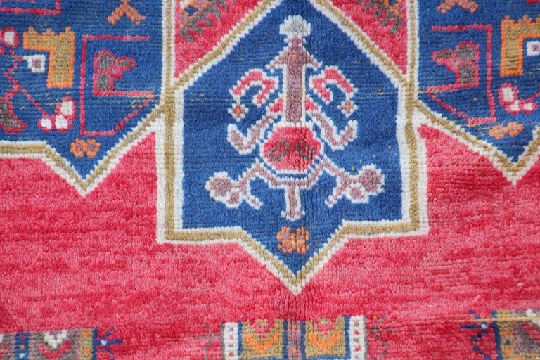 1960s Moroccan Vintage Hand-Woven Berber Rug