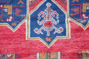 1960s Moroccan Vintage Hand-Woven Berber Rug