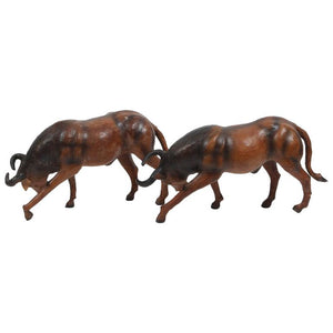 Leather Vintage Decorative Bulls