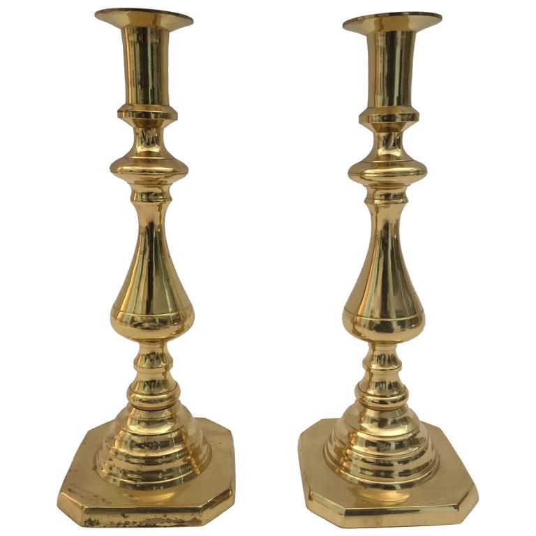 Pair of Brass Candlesticks
