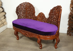 Anglo Indian Settee and Side Chairs Suite