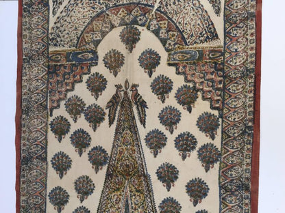 Moorish Paisley Woodblock Printed Textile Wall Hanging