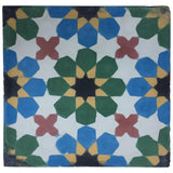 Moroccan Handmade Cement Tile with Traditional Fez Design