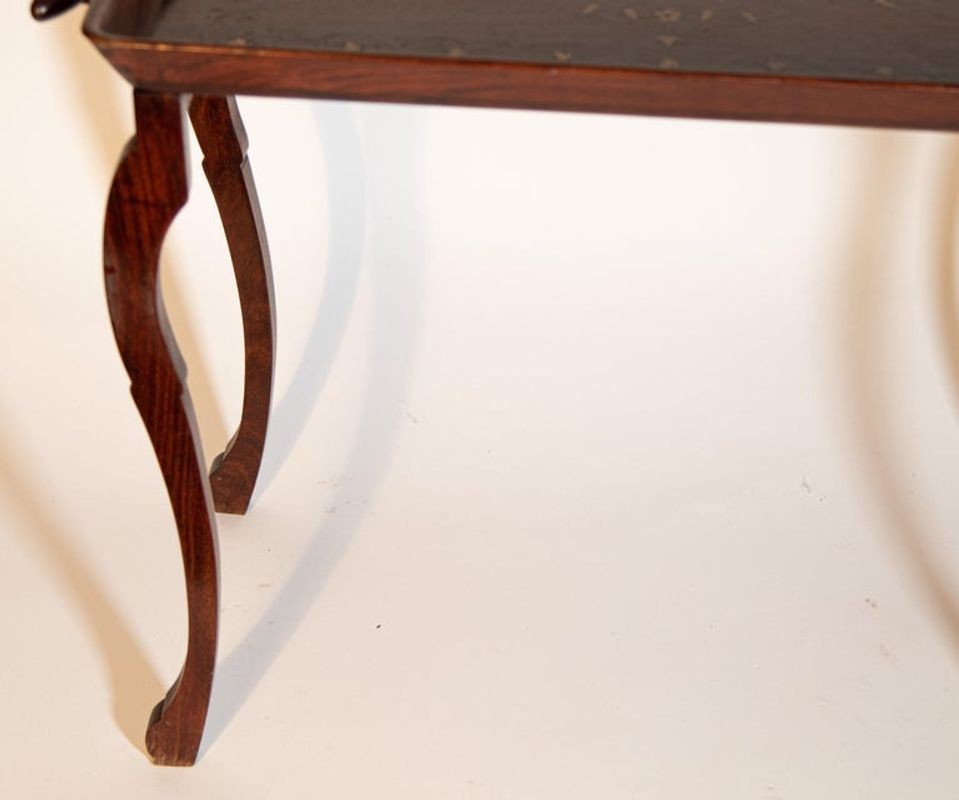 Vintage Anglo-Indian Inlaid Tray Table