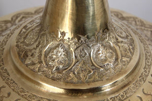 Oversized Mughal Indian Brass Bottle Urn