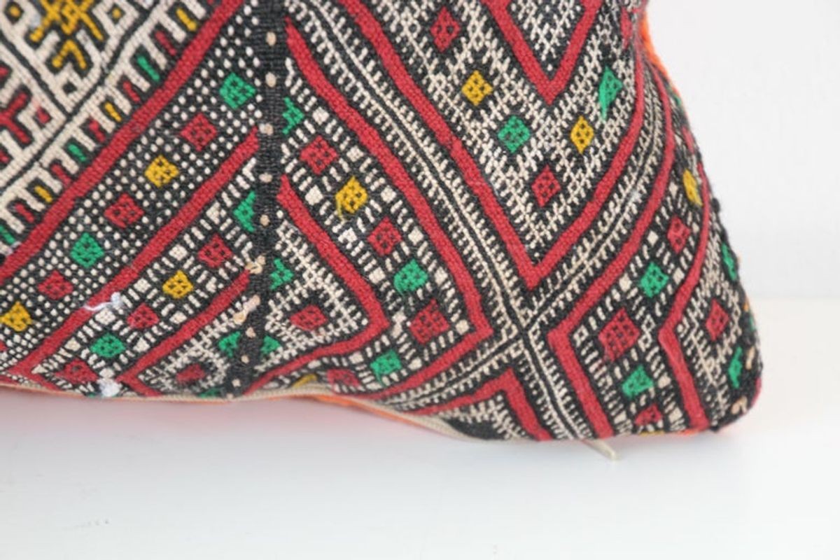 Moroccan African Tribal Throw Kilim Pillow