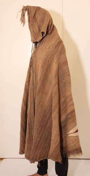 Berber Tribal North Africa Moroccan Burnous Wool Cape