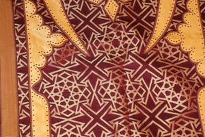 Moroccan Wall Hanging Hiti with Moorish Arches Red and Gold