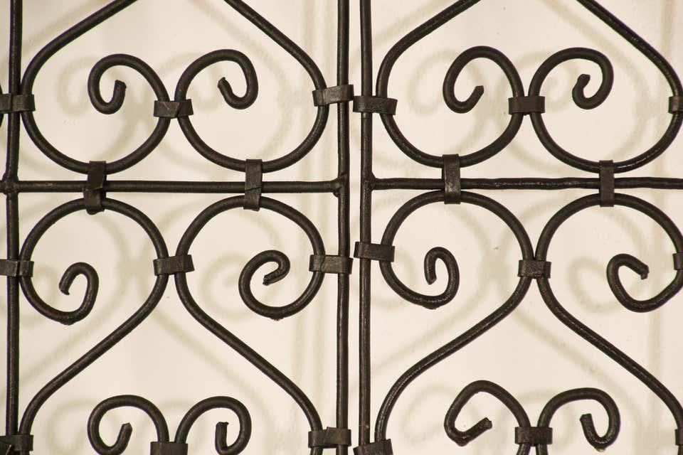 Hand Forged Iron Moorish Screen