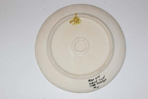 Hand Painted Turkish Ceramic Decorative Plate with Arabic Writing