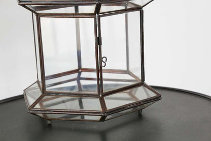 Handcrafted Large Moroccan Clear Glass Candle Lantern