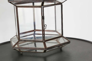 Handcrafted Large Moroccan Clear Glass Candle Lantern