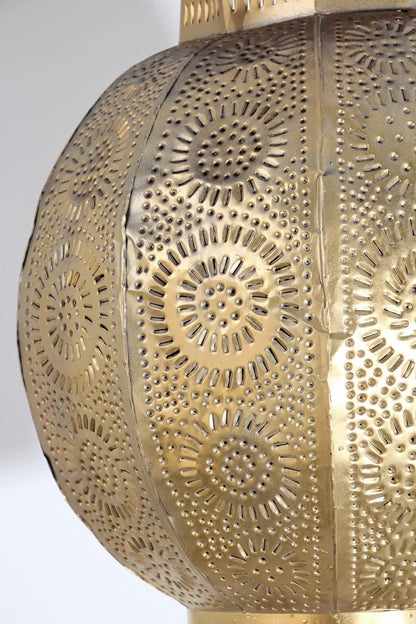 Handcrafted Moroccan Gilt Metal Pendant, North Africa