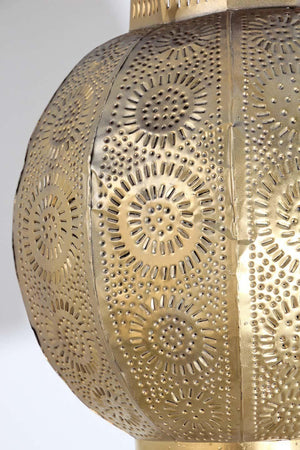 Handcrafted Moroccan Gilt Metal Pendant, North Africa