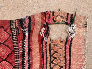 Moroccan Vintage Kilim Tribal Rug, circa 1960's