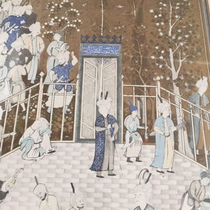 ndian Mughal Style Miniature Print