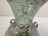 Handblown Mosque Glass Lamp in Mameluke Style Gilded with Arabic Calligraphy