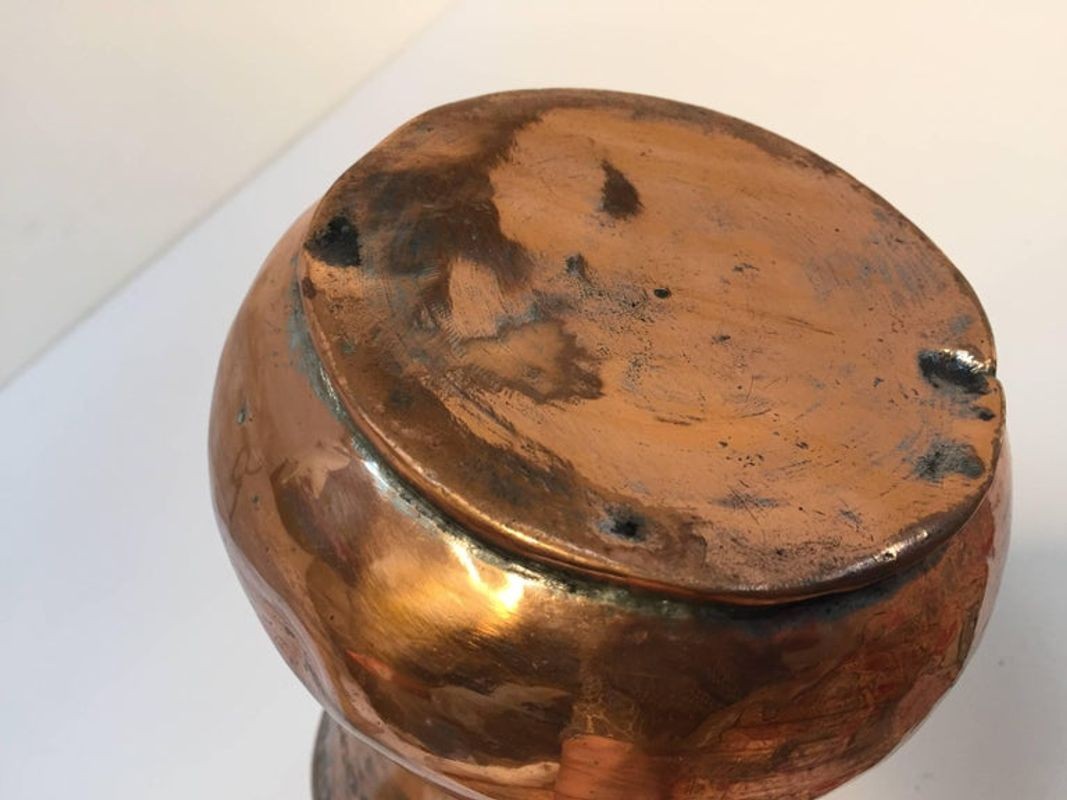 Middle Eastern Antique Dallah Arabic Copper Coffee Pot