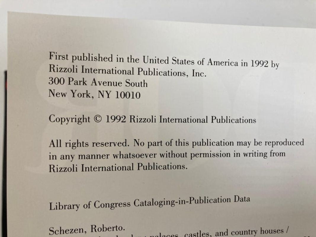 Spanish Splendor Great Palaces Castles and Country Homes Hardcover Book Rizzoli