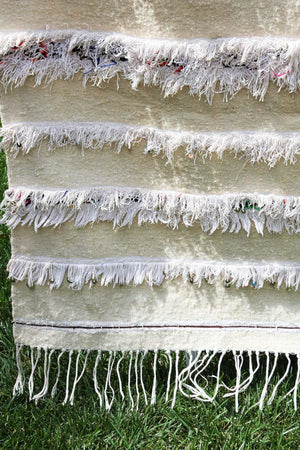 Vintage Tribal Moroccan Handcrafted Wedding Blanket Throw with Sequins 4