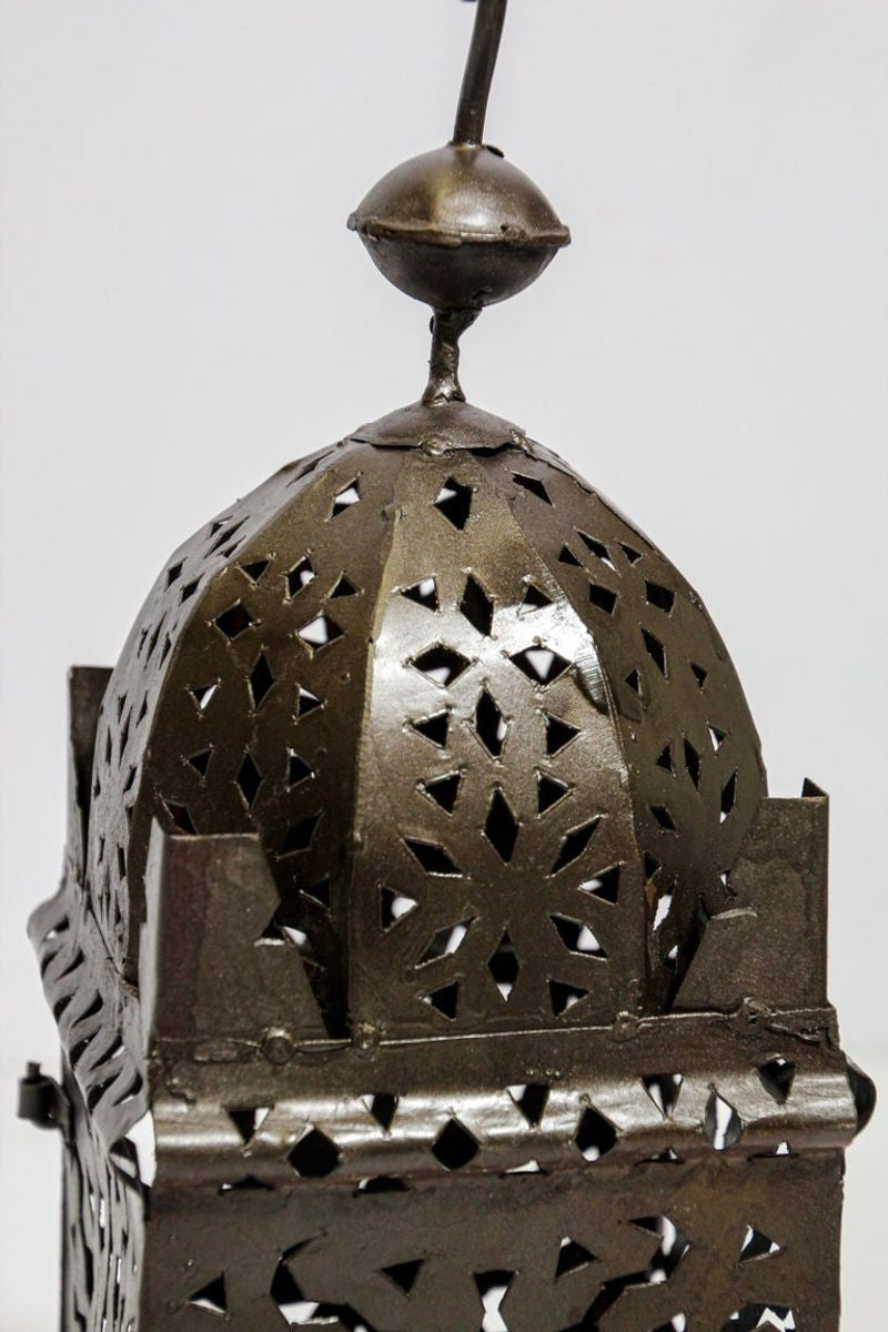 Moroccan Hurricane Metal Candle Lantern