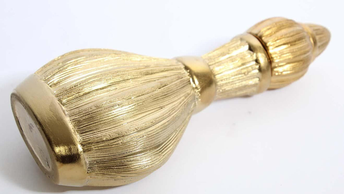 Moorish Bohemian Decorative Gilt Porcelain Flask with Lid