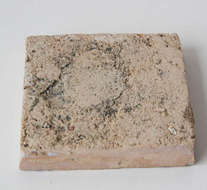 Moroccan Tile with Arabic Writing in Brown
