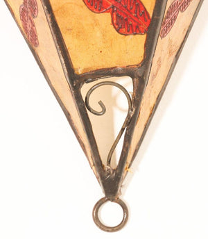 Ethnic Parchment African Art Wall Sconce