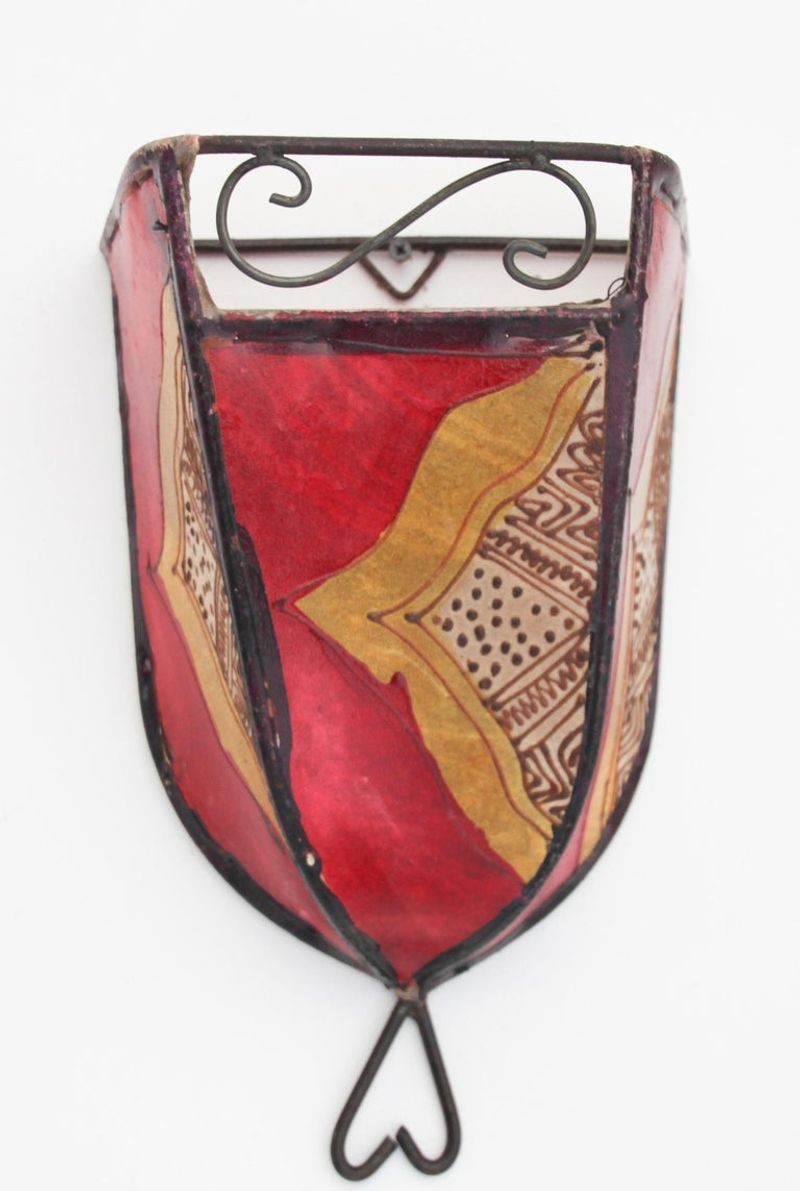 Moroccan Handpainted African Art Wall Sconce