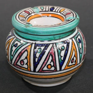 Moroccan Hand Painted Ceramic Astray from Fez