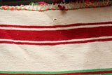 Vintage 1960s Moroccan Flat-Weave Rug, Ethnic Textile Handira