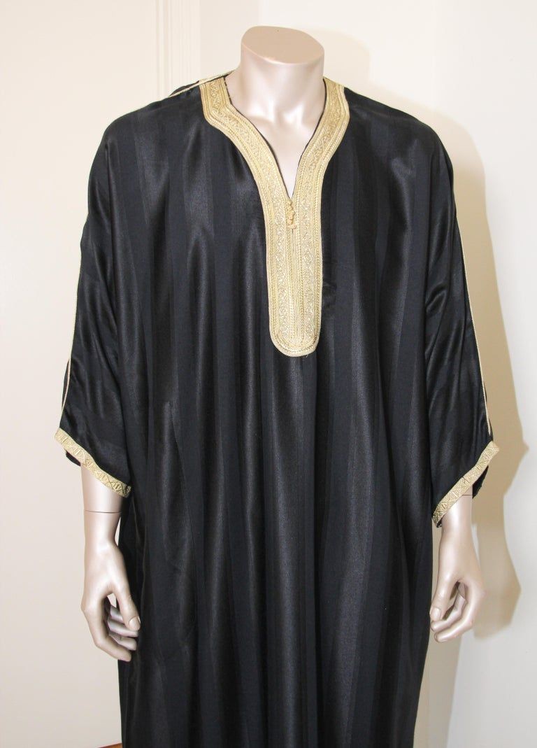 Moroccan Black Vintage Gentleman Caftan