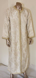 Moroccan Vintage Kaftan Gentleman Silver and Gold Caftan, circa 1970