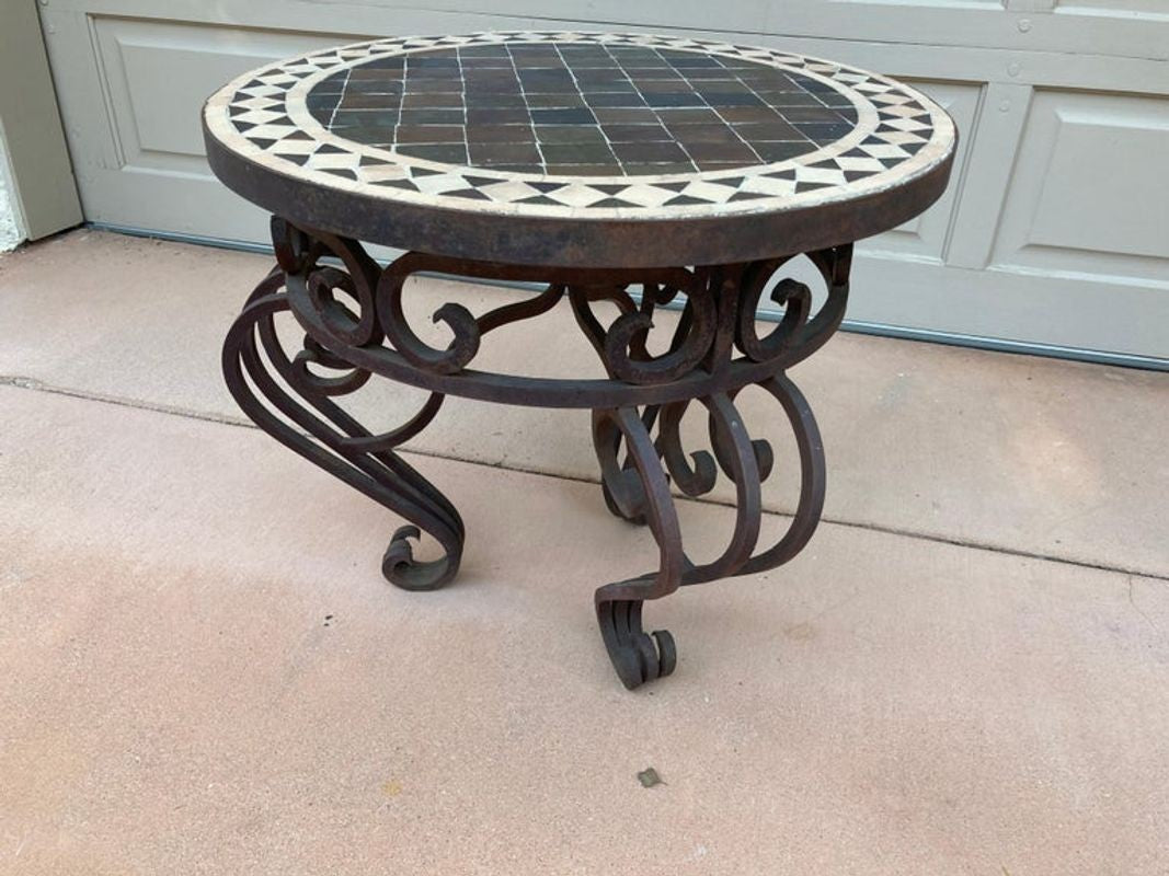 Moroccan Mosaic Tile Side Table