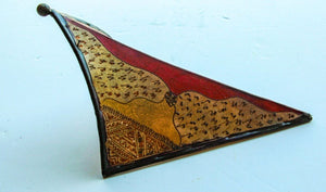 Hand-Painted Parchment Moroccan Art Wall Sconce
