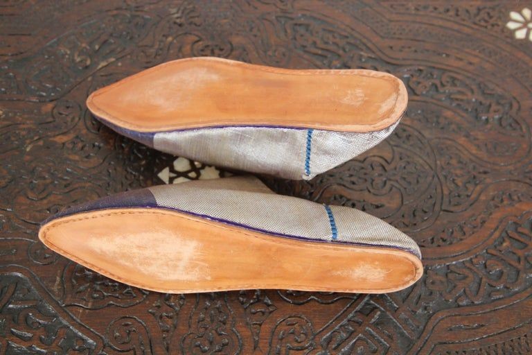 Moroccan Silk Slippers Babouches