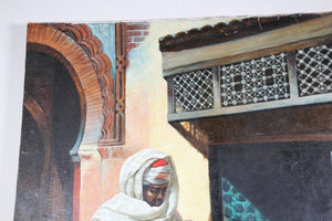 Moroccan Moorish Orientalist Oil Painting
