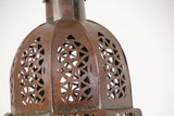 Moroccan Moorish Multi-Color Glass Lantern in Star Shape