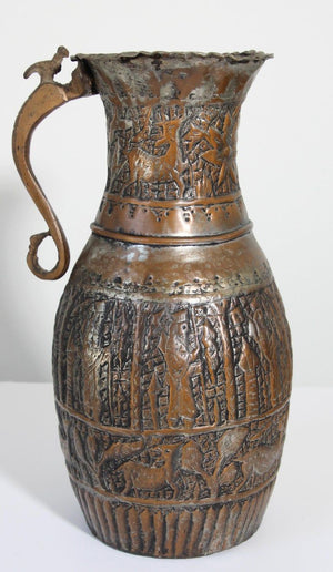 Middle Eastern Tinned Copper Coffee Pot, 19th Century