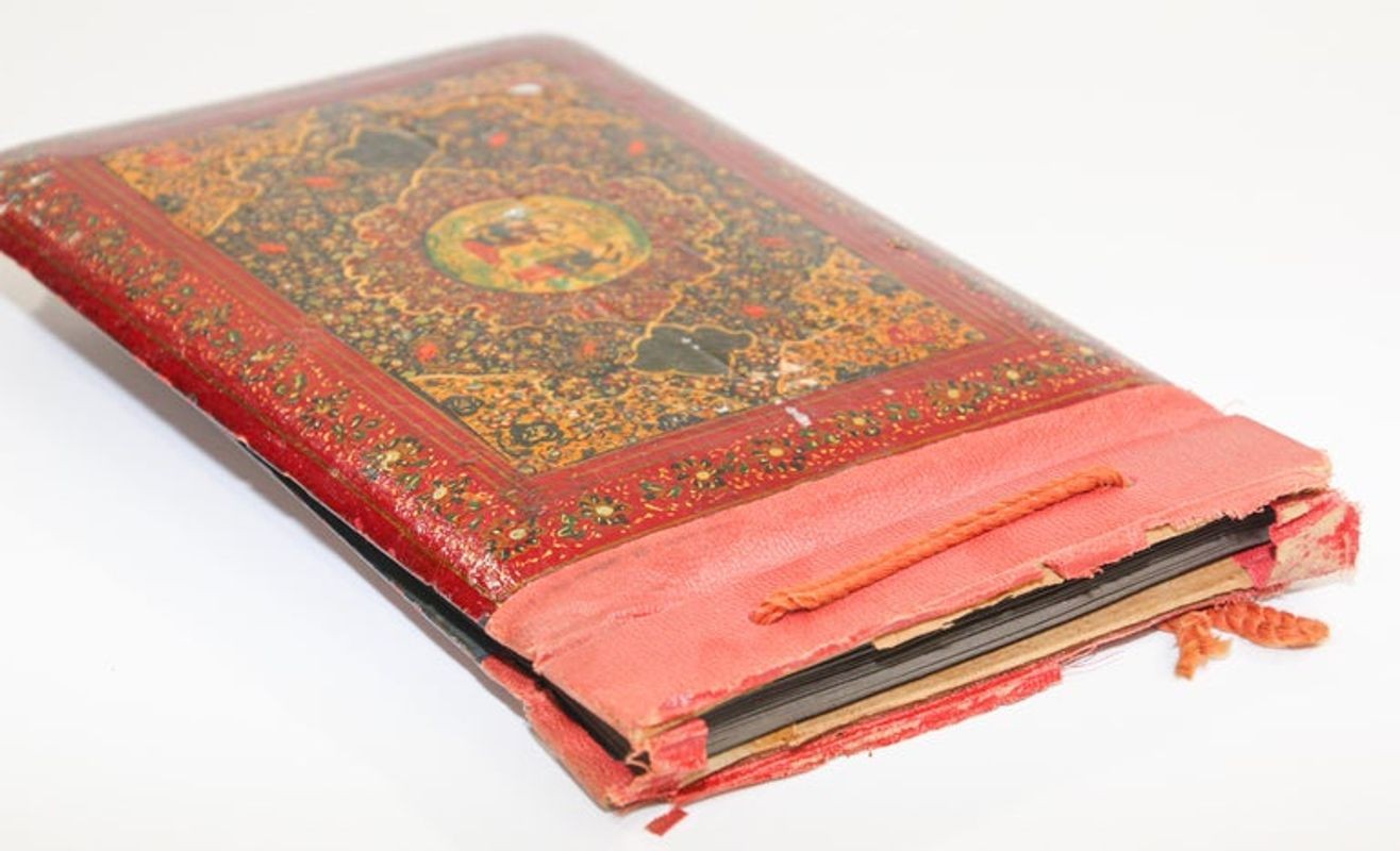 Hand Painted Middle Eastern Qajar Style Picture Photo Album